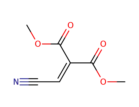 Molecular Structure of 62693-70-3 (Propanedioic acid, (cyanomethylene)-, dimethyl ester)
