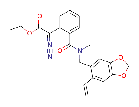 diazo-{2-[methyl-(6-vinyl-benzo[1,3]dioxol-5-ylmethyl)-carbamoyl]-phenyl}-acetic acid ethyl ester