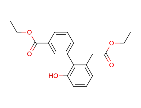 3'-carboethoxy-2-hydroxy-1,1'-biphenyl-6-acetic acid, ethyl ester