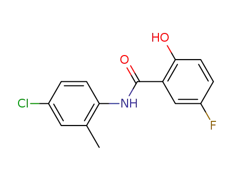 N-(4-クロロ-2-メチルフェニル)-5-フルオロ-2-ヒドロキシベンズアミド