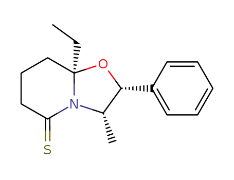 (2R,3S,8aR)-8a-Ethyl-3-methyl-2-phenyl-hexahydro-oxazolo[3,2-a]pyridine-5-thione