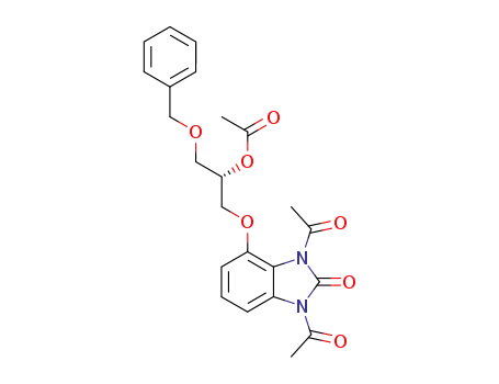 Acetic acid (S)-1-benzyloxymethyl-2-(1,3-diacetyl-2-oxo-2,3-dihydro-1H-benzoimidazol-4-yloxy)-ethyl ester