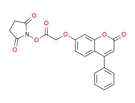 N-hydroxysuccinimide ester of 7-carboxymethoxy-4-phenylcoumarin