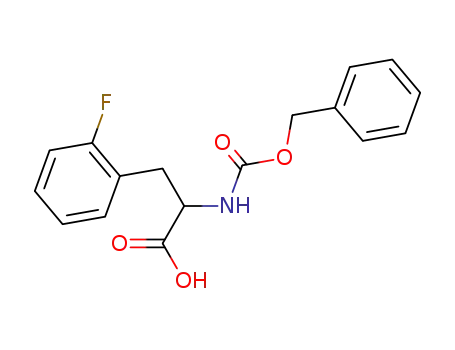 Molecular Structure of 401-28-5 (Cbz-2-Fluoro-D-Phenylalanine)