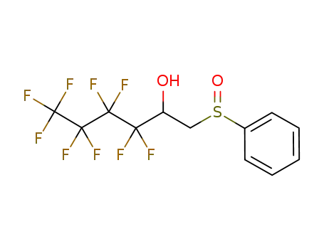 Molecular Structure of 160066-42-2 (2-perfluorobutyl-2-hydroxyethyl phenyl sulfoxide)