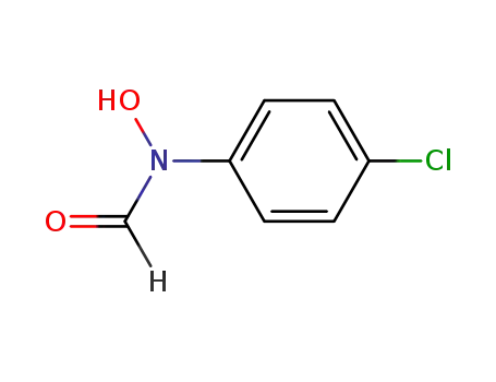 Molecular Structure of 57470-04-9 (N-(4-chlorophenyl)-N-hydroxyformamide)
