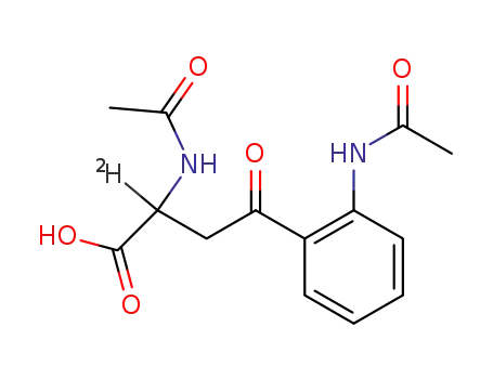 N,N'-diacetyl-(2-<sup>(2)</sup>H)-(2RS)-kynurenine