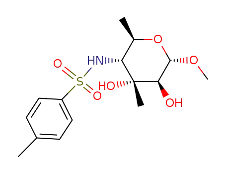 Methyl-4,6-didesoxy-3-C-methyl-4-(p-tolylsulfonylamino)-α-D-altropyranosid