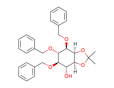 (3aS,4R,5R,6S,7R,7aR)-5,6,7-Tris-benzyloxy-2,2-dimethyl-hexahydro-benzo[1,3]dioxol-4-ol