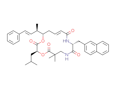 cyclo<3-(2-naphthalenyl)-D-alanyl-2,2-dimethyl-β-alanyl-(2S)-2-hydroxy-4-(methylpentanoyl)-(2E,5S,6R,7E)-5-hydroxy-6-methyl-8-phenyl-2,7-octadienoyl>