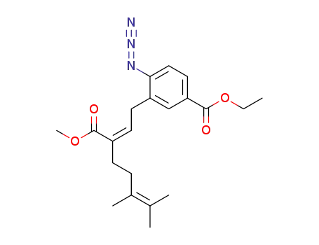 4-Azido-3-((Z)-3-methoxycarbonyl-6,7-dimethyl-octa-2,6-dienyl)-benzoic acid ethyl ester