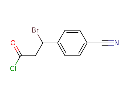 3-bromo-3-(4-cyano-phenyl)-propionyl chloride