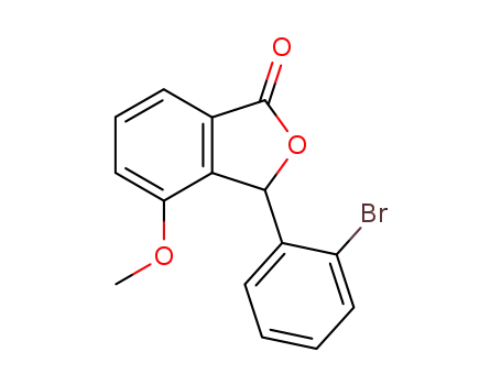 Molecular Structure of 183874-27-3 (1(3H)-Isobenzofuranone, 3-(2-bromophenyl)-4-methoxy-)