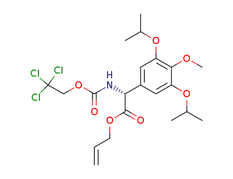 (R)-(3,5-Diisopropoxy-4-methoxy-phenyl)-(2,2,2-trichloro-ethoxycarbonylamino)-acetic acid allyl ester