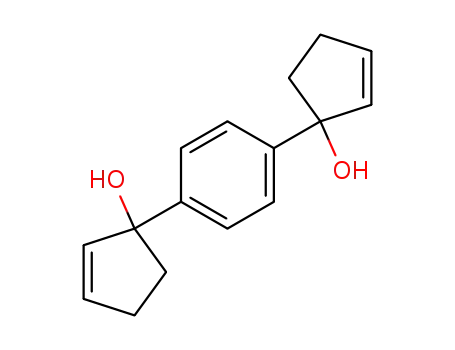 Molecular Structure of 56772-31-7 (1,1'-(1,4-Phenylene)bis(2-cyclopenten-1-ol))