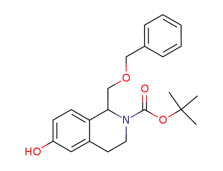 1-Benzyloxymethyl-6-hydroxy-3,4-dihydro-1H-isoquinoline-2-carboxylic acid tert-butyl ester