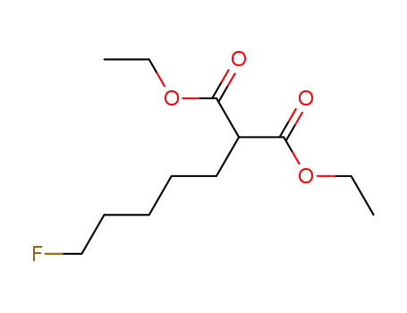 Molecular Structure of 319-29-9 (diethyl 2-(5-fluoropentyl)malonate)