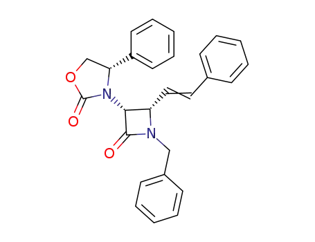 (S)-3-[(3R,4S)-1-Benzyl-2-oxo-4-((E)-styryl)-azetidin-3-yl]-4-phenyl-oxazolidin-2-one
