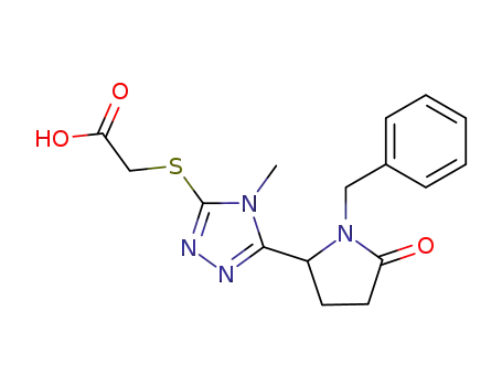 [5-(1-Benzyl-5-oxo-pyrrolidin-2-yl)-4-methyl-4H-[1,2,4]triazol-3-ylsulfanyl]-acetic acid