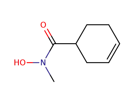 Molecular Structure of 276869-13-7 (3-Cyclohexene-1-carboxamide,N-hydroxy-N-methyl-(9CI))
