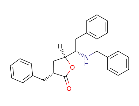 (3R,5S,1'S)-3-Benzyl-5-<1'-<N-benzylamino>-2'-phenylethyl>dihydrofuran-2(3H)-one