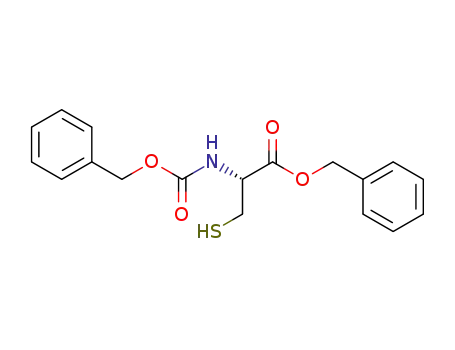 Molecular Structure of 86123-07-1 (L-Cysteine, N-[(phenylmethoxy)carbonyl]-, phenylmethyl ester)