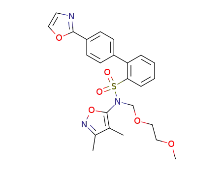 Molecular Structure of 176961-14-1 ([1,1'-Biphenyl]-2-sulfonamide,
N-(3,4-dimethyl-5-isoxazolyl)-N-[(2-methoxyethoxy)methyl]-4'-(2-oxazolyl
)-)
