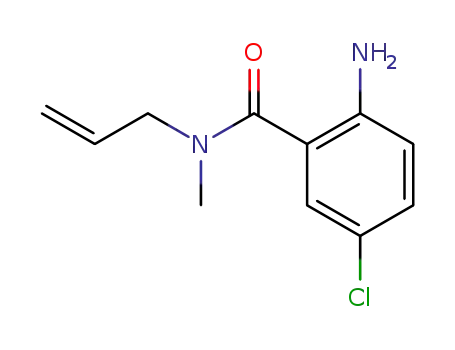 Molecular Structure of 210241-75-1 (2-amino-5-chloro-N-methyl-N-(2-propenyl)benzamide)