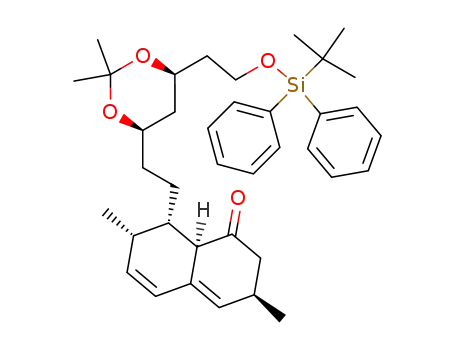 (3R,7S,8S,8aR)-8-(2-{(4R,6S)-6-[2-(tert-Butyl-diphenyl-silanyloxy)-ethyl]-2,2-dimethyl-[1,3]dioxan-4-yl}-ethyl)-3,7-dimethyl-3,7,8,8a-tetrahydro-2H-naphthalen-1-one