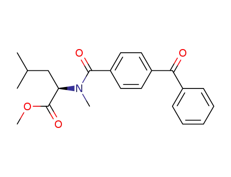 Molecular Structure of 364618-40-6 ((R)-2-[(4-Benzoyl-benzoyl)-methyl-amino]-4-methyl-pentanoic acid methyl ester)