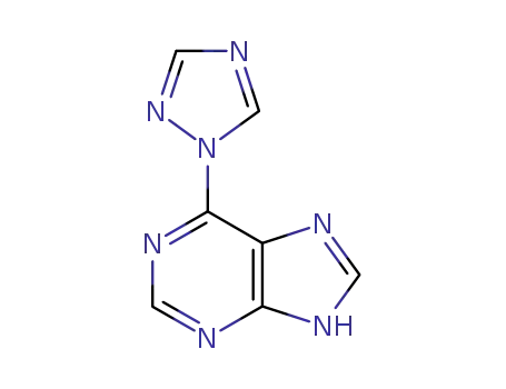 Molecular Structure of 165546-19-0 (6-(1,2,4-TRIAZOL-1YL)-PURINE)
