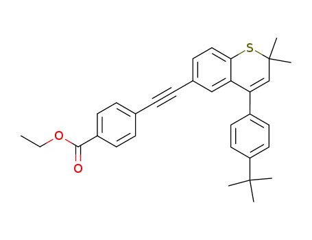 ethyl 4-<<4-(4-tert-butylphenyl)-2,2-dimethyl-(2H)-thiochromen-6-yl>ethynyl>-benzoate