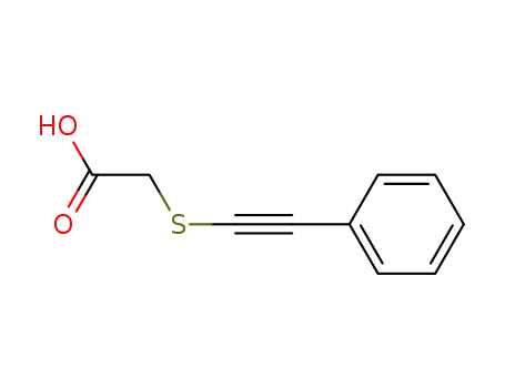 Molecular Structure of 18212-39-0 ((2-Phenyl-ethinyl-<sup>(1)</sup>)-thio-essigsaeure)