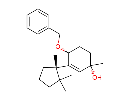 4-Benzyloxy-1-methyl-3-((S)-1,2,2-trimethyl-cyclopentyl)-cyclohex-2-enol