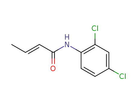 Molecular Structure of 54282-09-6 ((E)-N-(2,4-dichlorophenyl)but-2-enamide)