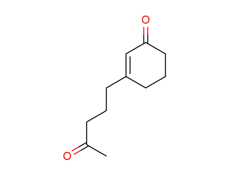 Molecular Structure of 57232-69-6 (3-(4-oxopentyl)-2-cyclohexen-1-one)