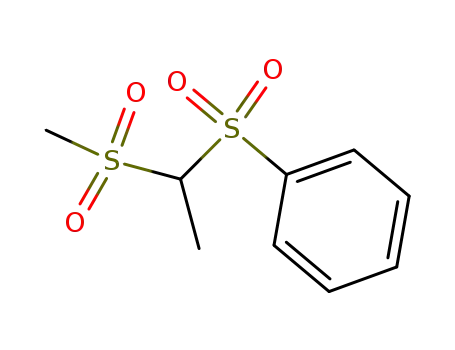 Molecular Structure of 82784-21-2 (1-benzenesulfonyl-1-methanesulfonyl-ethane)