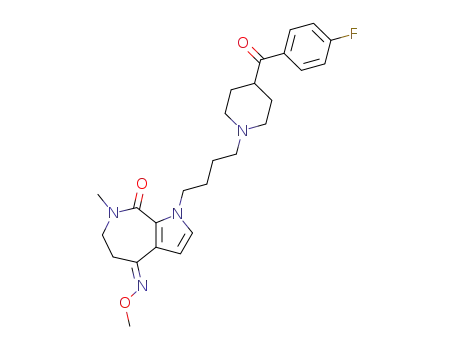 1-[4-[4-(4-Fluorobenzoyl)piperidin-1-yl]butyl]-4(E)-(hydroxyimino)-7-methyl-1,4,5,6,7,8-hexahydropyrrolo[2,3-c]azepin-8-one