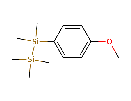 Molecular Structure of 4199-03-5 (1-(4-methoxyphenyl)-1,1,2,2,2-pentamethyldisilane)