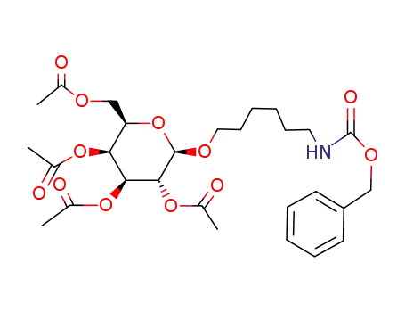 6-benzyloxycarbonylaminohexyl 2,3,4,6-tetra-O-acetyl-β-D-galactopyranoside
