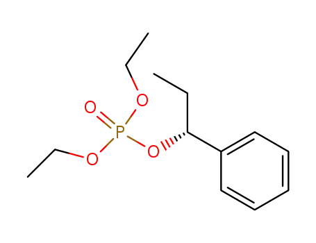 Molecular Structure of 185461-12-5 (Phosphoric acid, diethyl 1-phenylpropyl ester, (R)-)