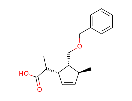 2-((1S,4S,5R)-5-Benzyloxymethyl-4-methyl-cyclopent-2-enyl)-propionic acid