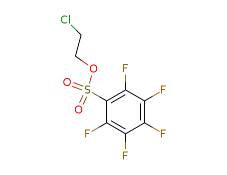 Molecular Structure of 85650-14-2 (2-chloroethyl pentafluorobenzenesulfonate)