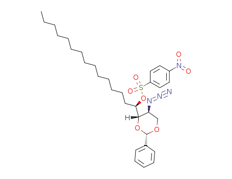 (2S,3S,4R)-2-azido-1,3-O-benzylidene-4-(4-nitrobenzenesulfonyl)-1,3-octadecanediol