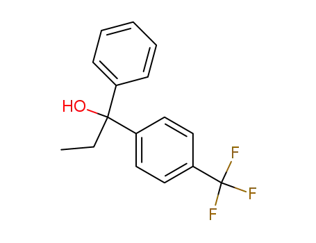 Molecular Structure of 56431-01-7 (Benzenemethanol, a-ethyl-a-phenyl-4-(trifluoromethyl)-)