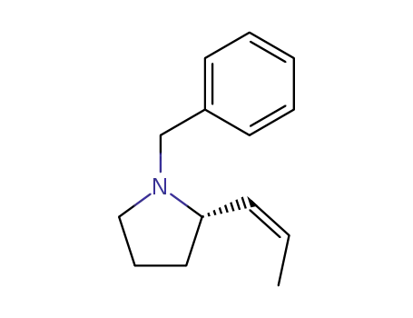 (S)-N-benzyl-2(Z)-(1'-propenyl)pyrrolidine