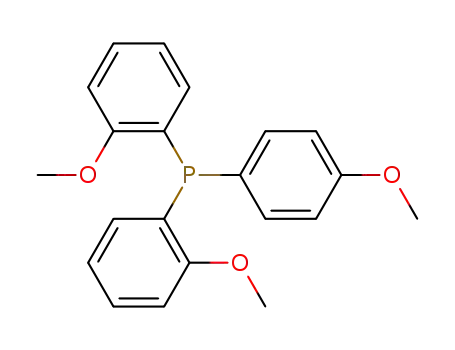 Molecular Structure of 79995-25-8 (Phosphine, bis(2-methoxyphenyl)(4-methoxyphenyl)-)