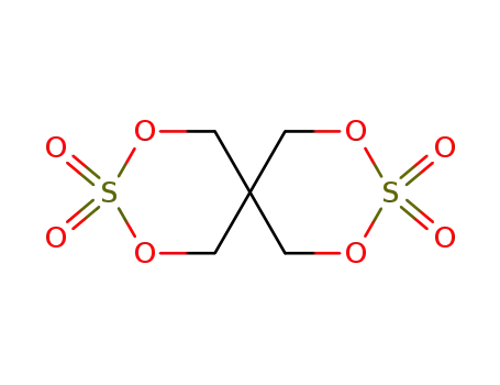 Molecular Structure of 201419-80-9 (2,4,8,10-Tetraoxa-3,9-dithiaspiro[5.5]undecane 3,,3,9,9-tetraoxide)