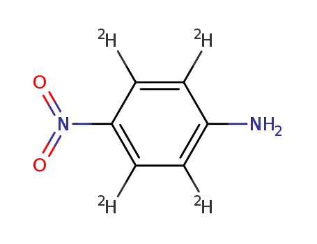 Molecular Structure of 64164-08-5 (4-NITROANILINE-2,3,5,6-D4)