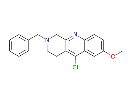 Molecular Structure of 214551-76-5 (2-benzyl-5-chloro-7-methoxy-1,2,3,4-tetrahydrobenzo[b][1,7]naphthyridine)